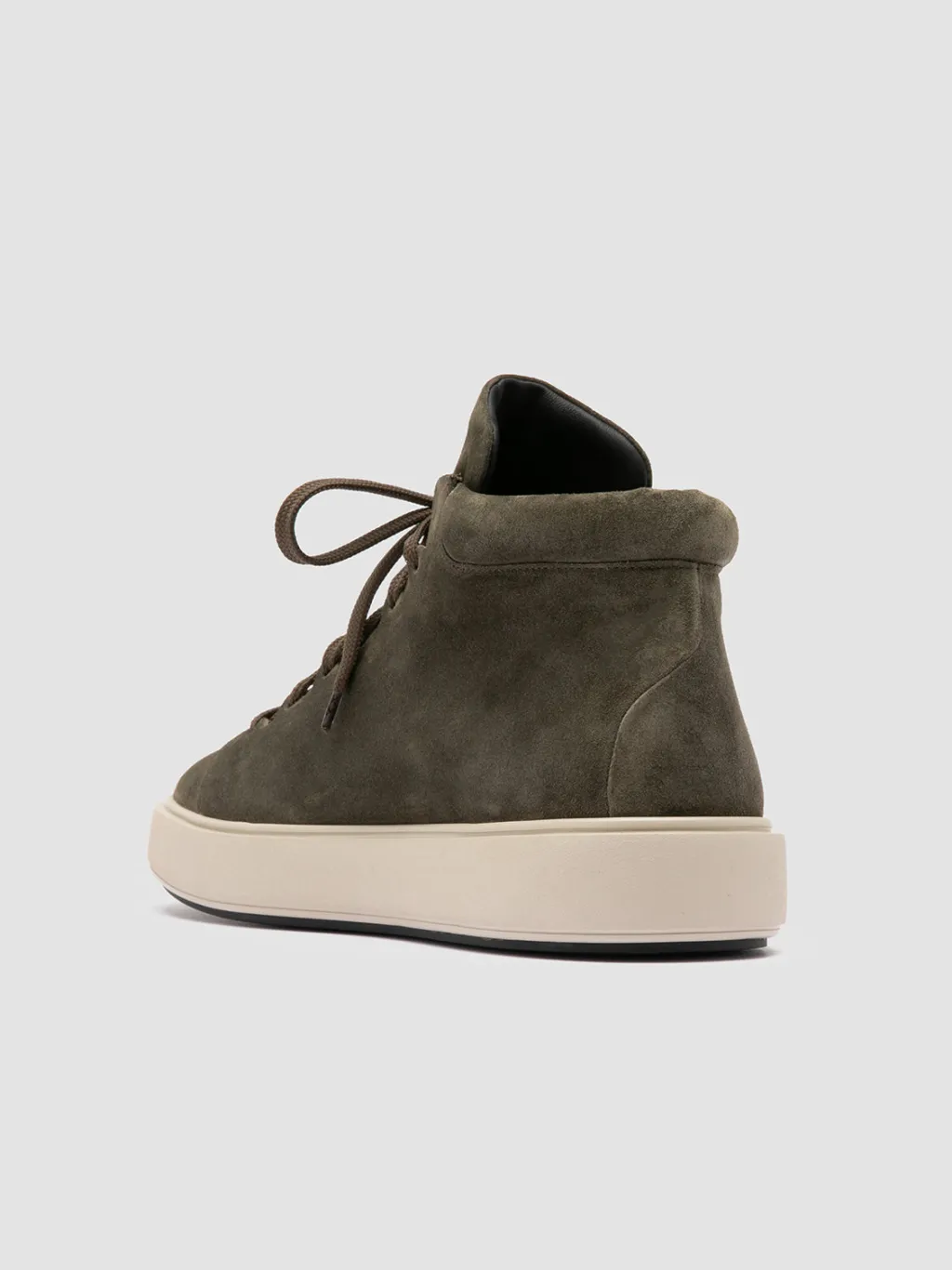 Officine Creative REMASTER 002 - Green Suede High Top Sneakers