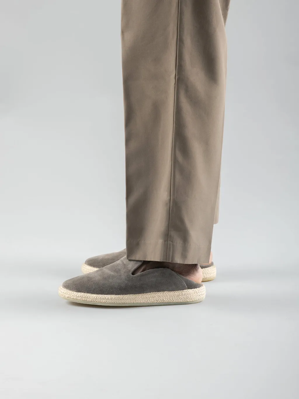 Officine Creative ROPED 002 - Brown Suede Slip Ons