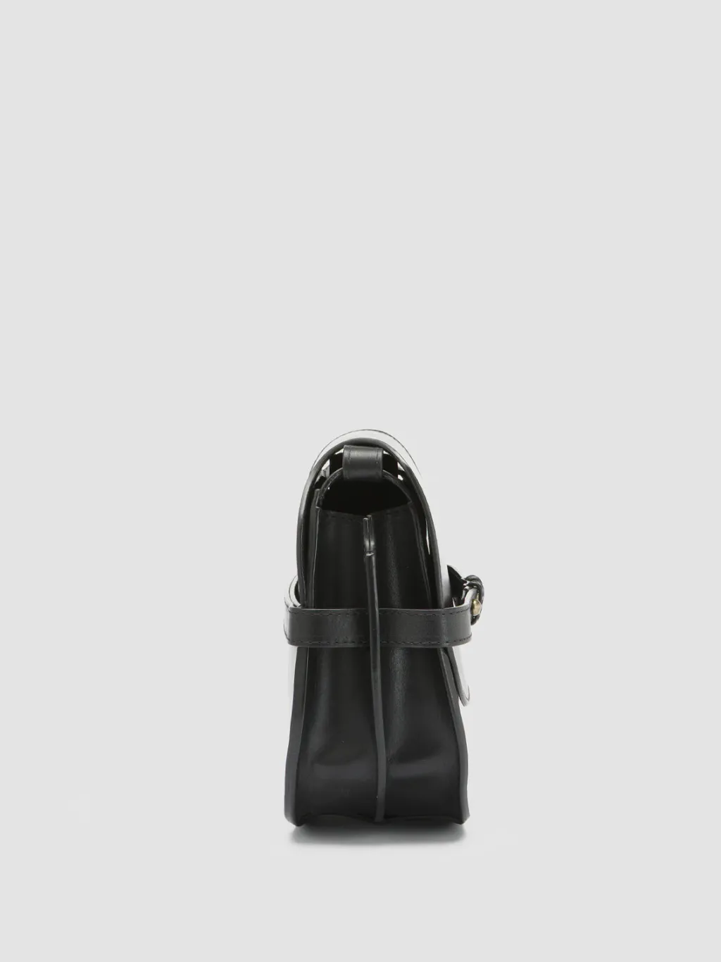 Women Officine Creative SADDLE 011 - Black Leather Crossbody Bag