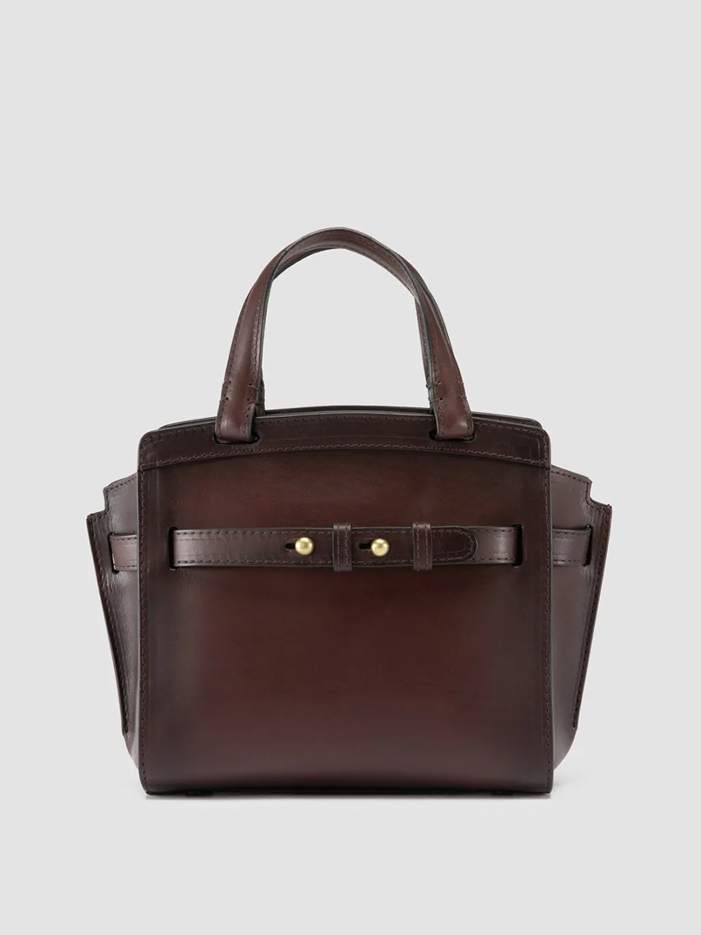 Women Officine Creative SADDLE 009 - Brown Leather Hand Bag