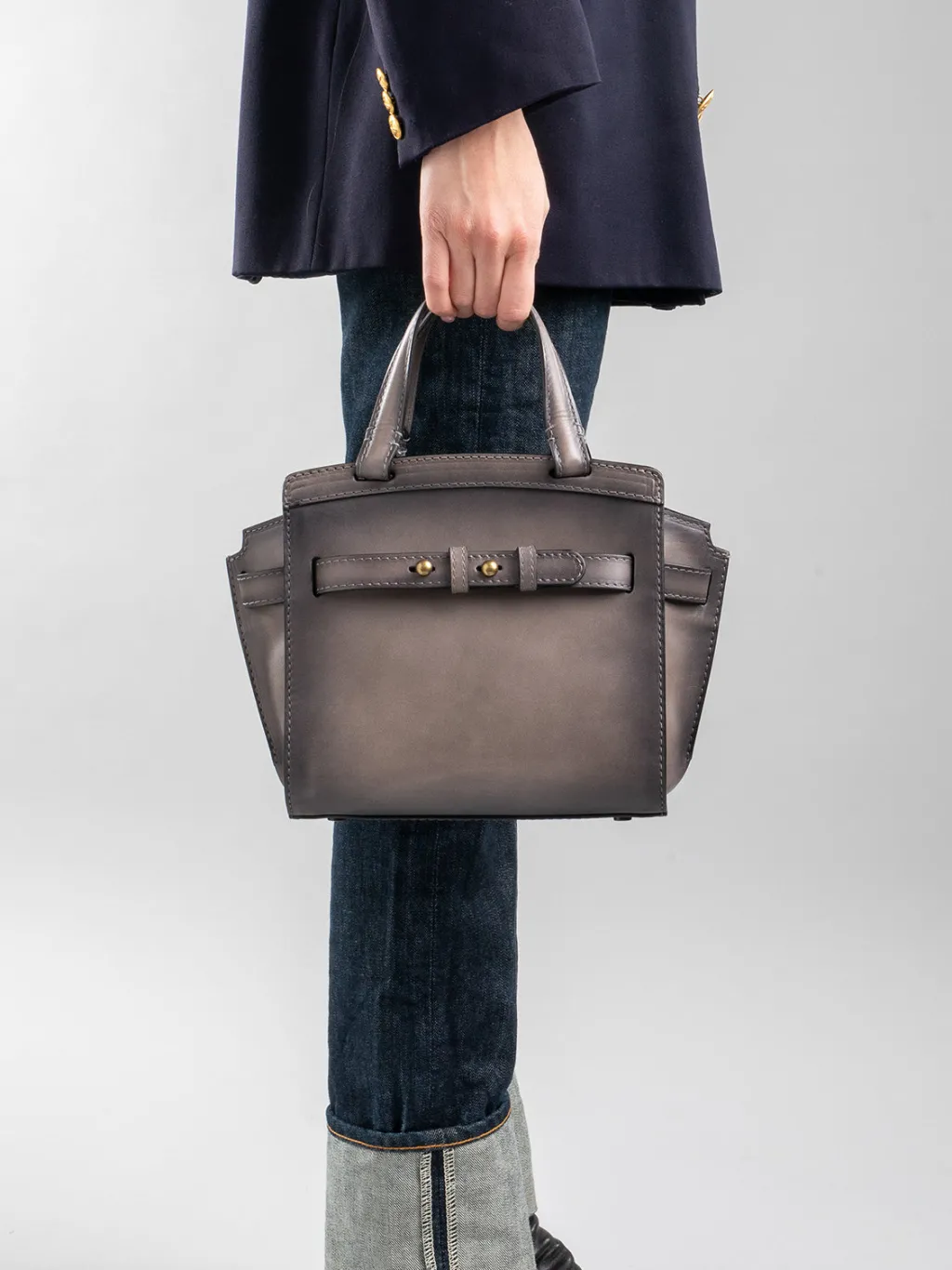 Women Officine Creative SADDLE 009 - Brown Leather Hand Bag