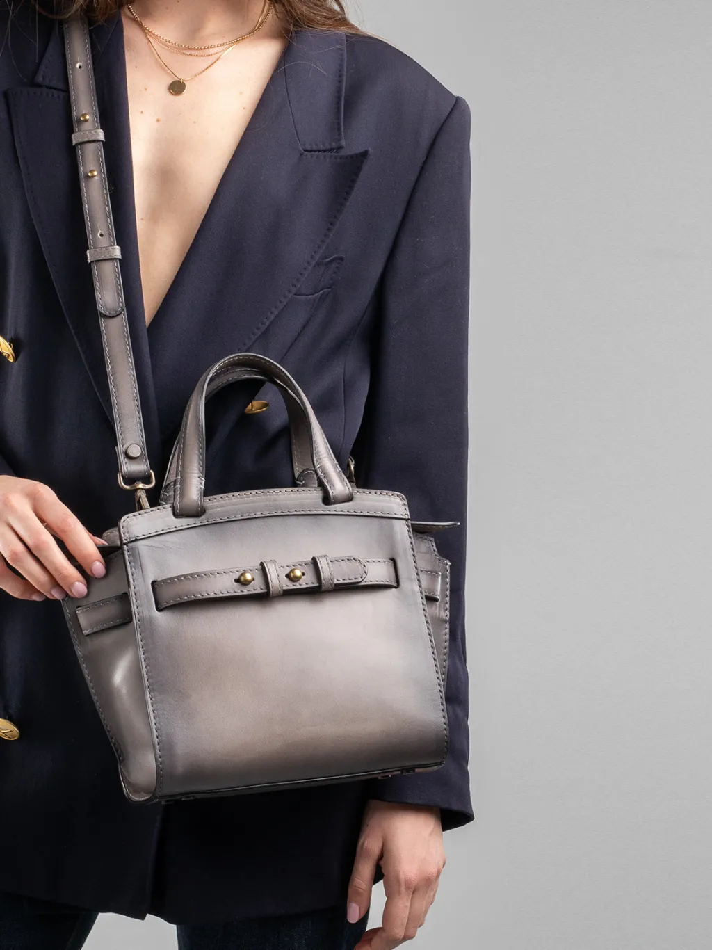 Women Officine Creative SADDLE 009 - Brown Leather Hand Bag