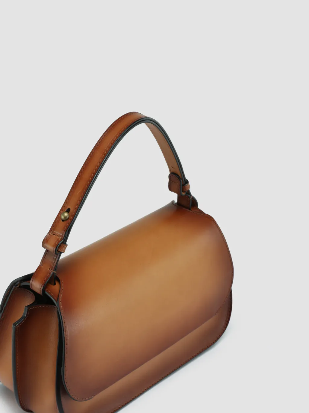 Women Officine Creative SADDLE 012 - Brown Leather Hobo Bag