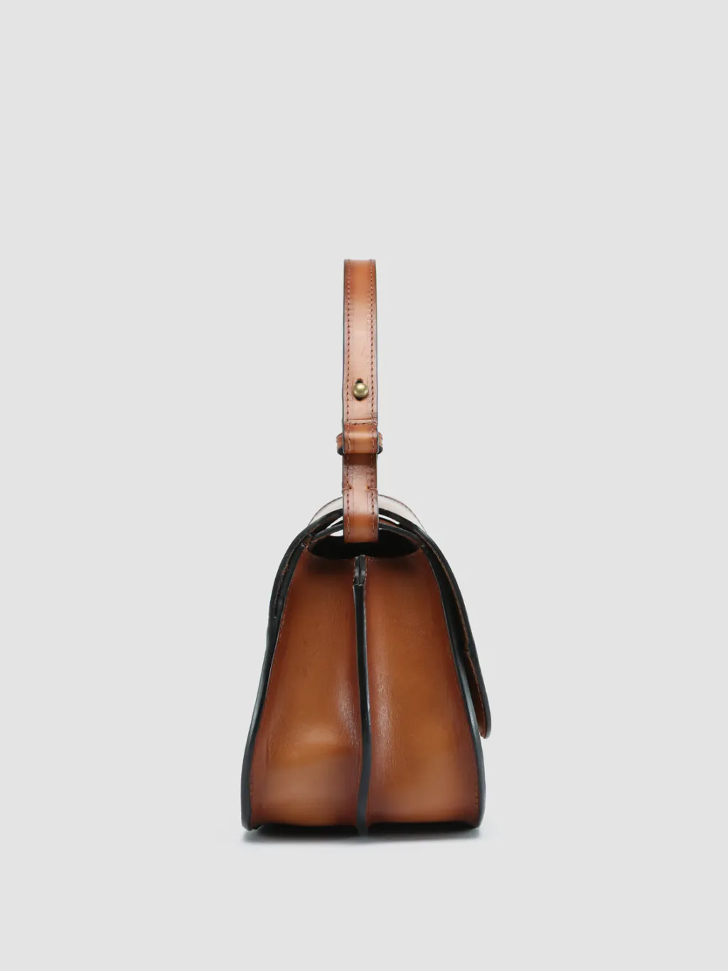 Women Officine Creative SADDLE 012 - Brown Leather Hobo Bag