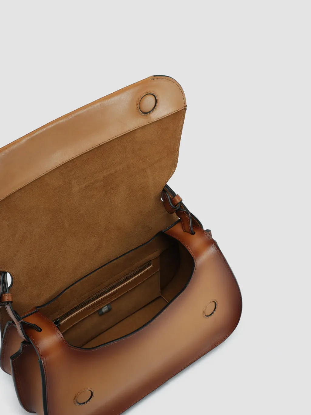 Women Officine Creative SADDLE 012 - Brown Leather Hobo Bag