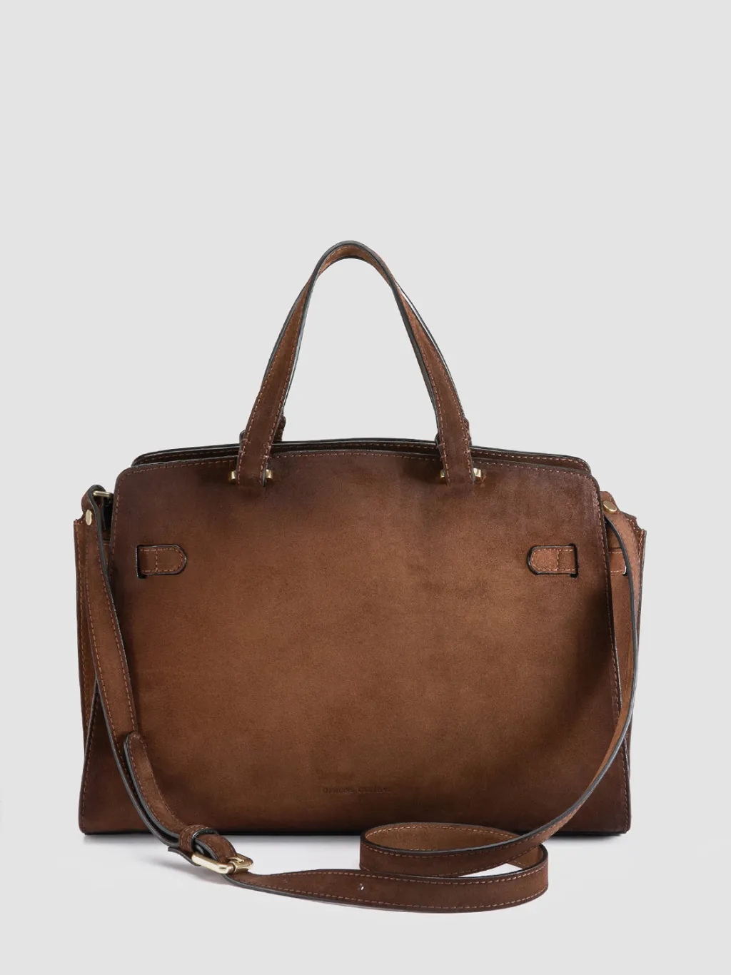 Women Officine Creative SADDLE 020 - Brown Suede Handle Bag