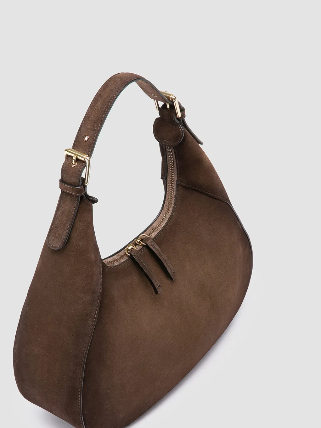 Women Officine Creative SADDLE 021 - Green Suede Handle Bag