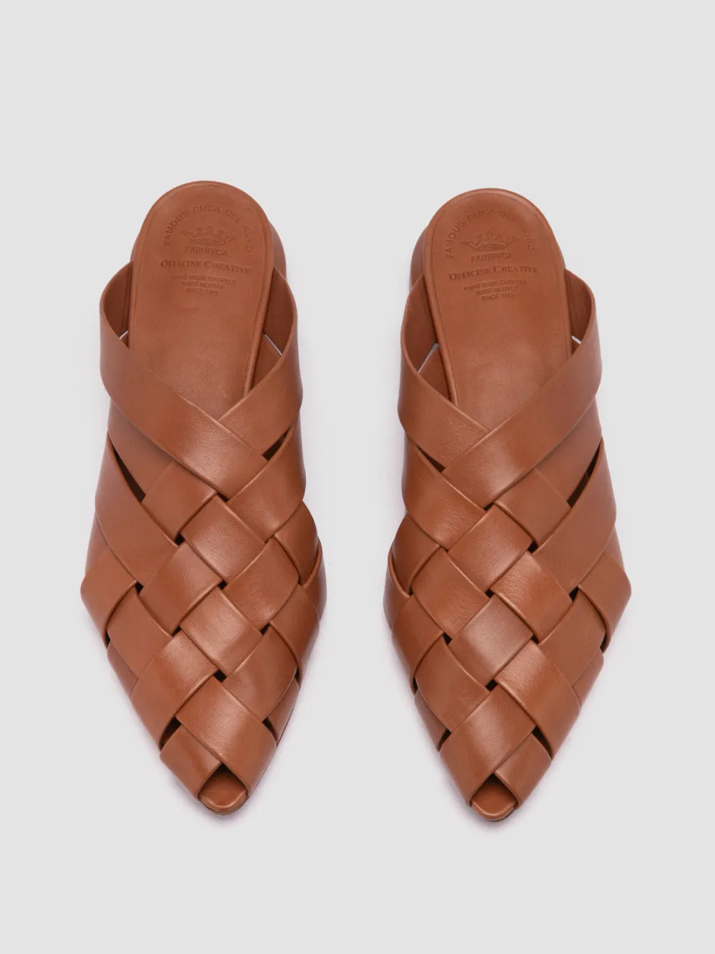 Women Officine Creative SAGE 105 - Brown Leather Mule Sandals