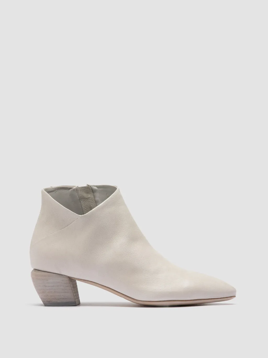 Women Officine Creative SALLY 030 - White Leather Zip Boots