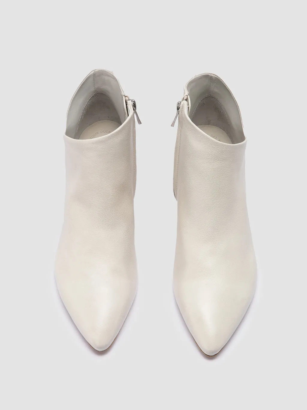 Women Officine Creative SALLY 030 - White Leather Zip Boots