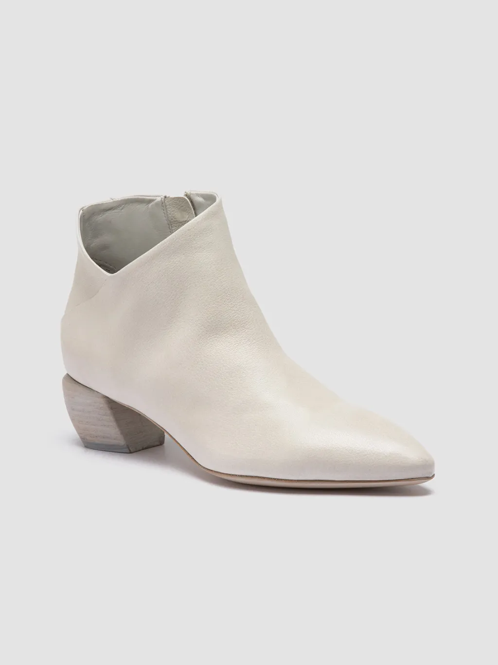 Women Officine Creative SALLY 030 - White Leather Zip Boots