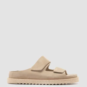 Women Officine Creative SANDS 105 - Ivory Suede Slide Sandals