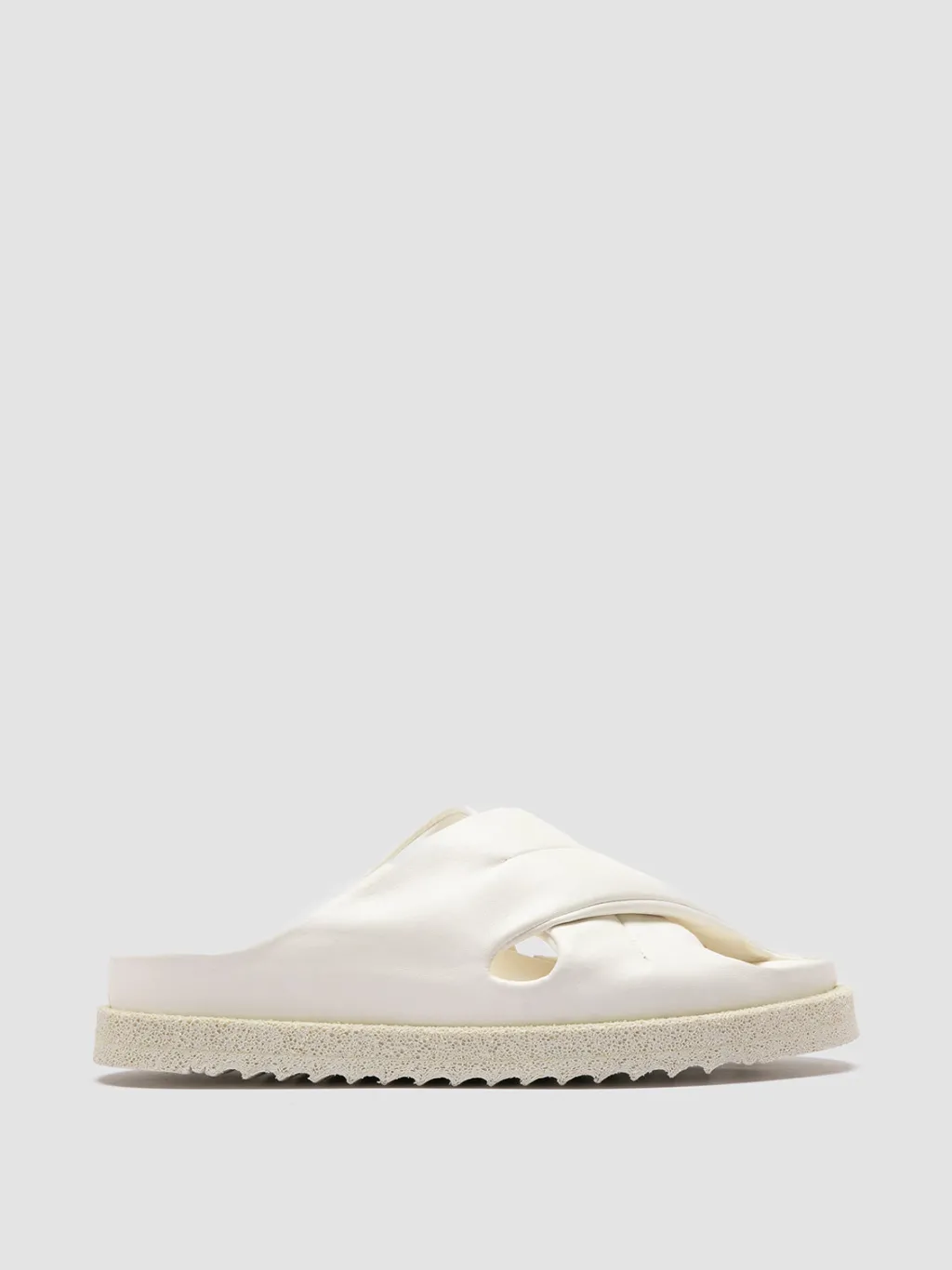 Women Officine Creative SANDS 103 - White Leather Slide Sandals