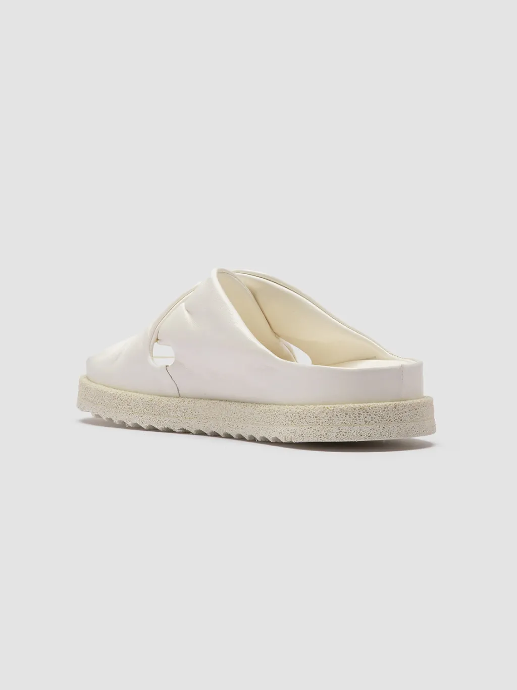 Women Officine Creative SANDS 103 - White Leather Slide Sandals