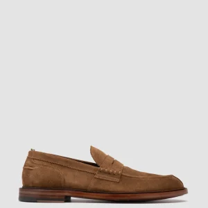 Officine Creative SAX 001 - Brown Suede Penny Loafers