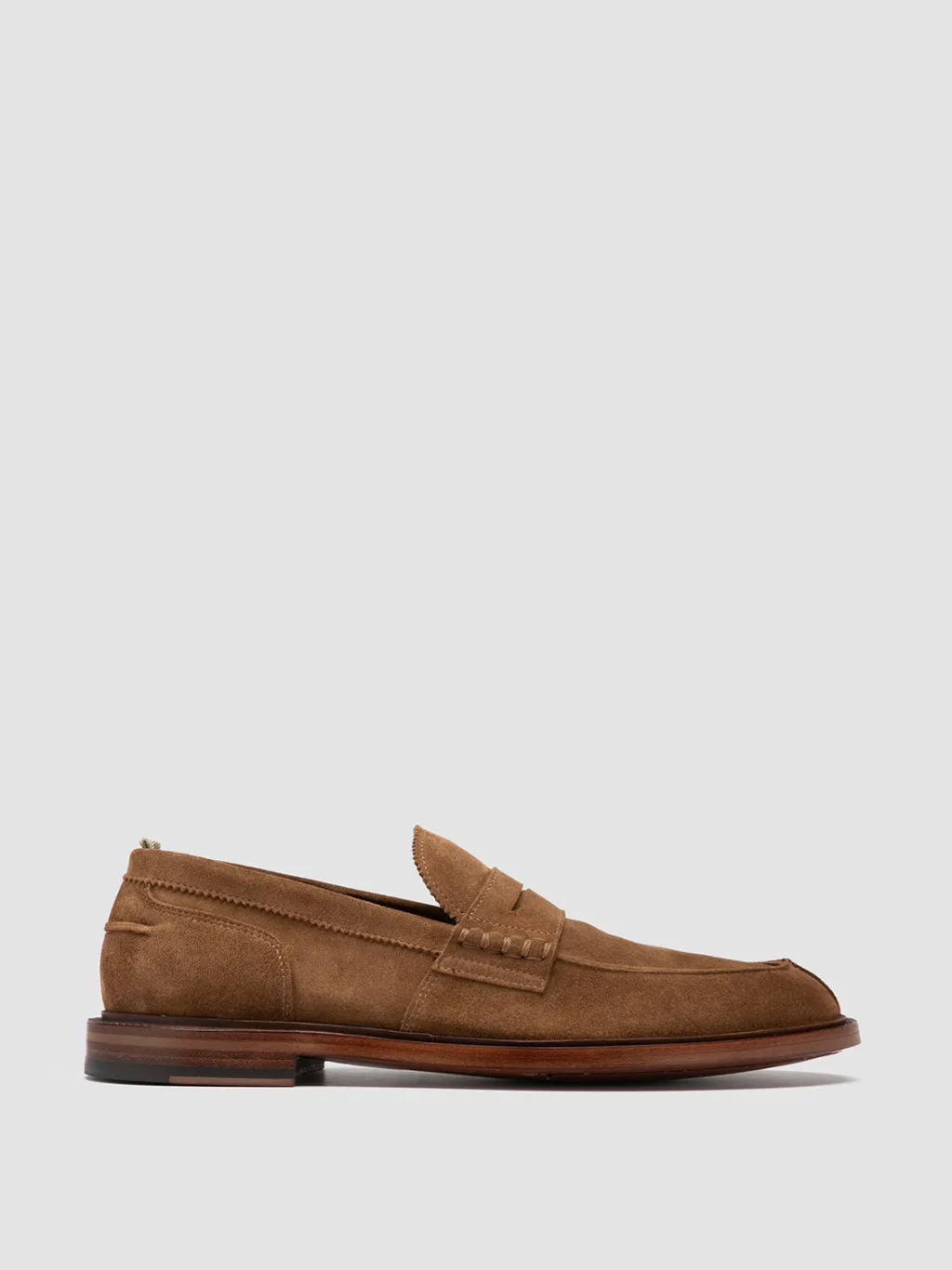 Officine Creative SAX 001 - Brown Suede Penny Loafers