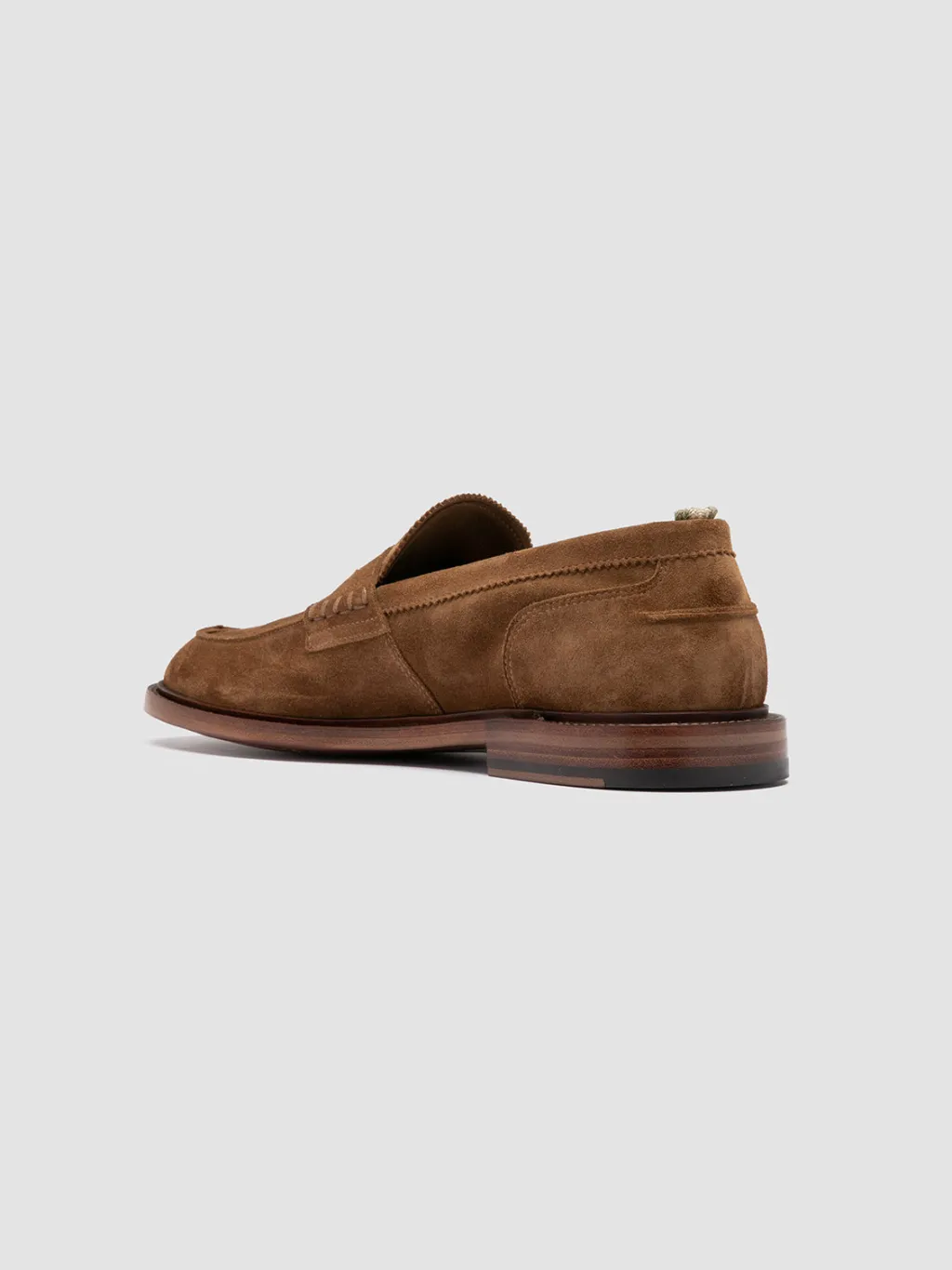 Officine Creative SAX 001 - Brown Suede Penny Loafers
