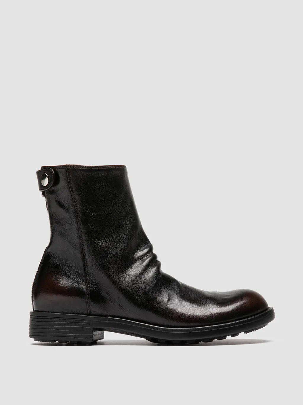 Women Officine Creative SERGEANT 104 - Brown Leather Zipped Boots