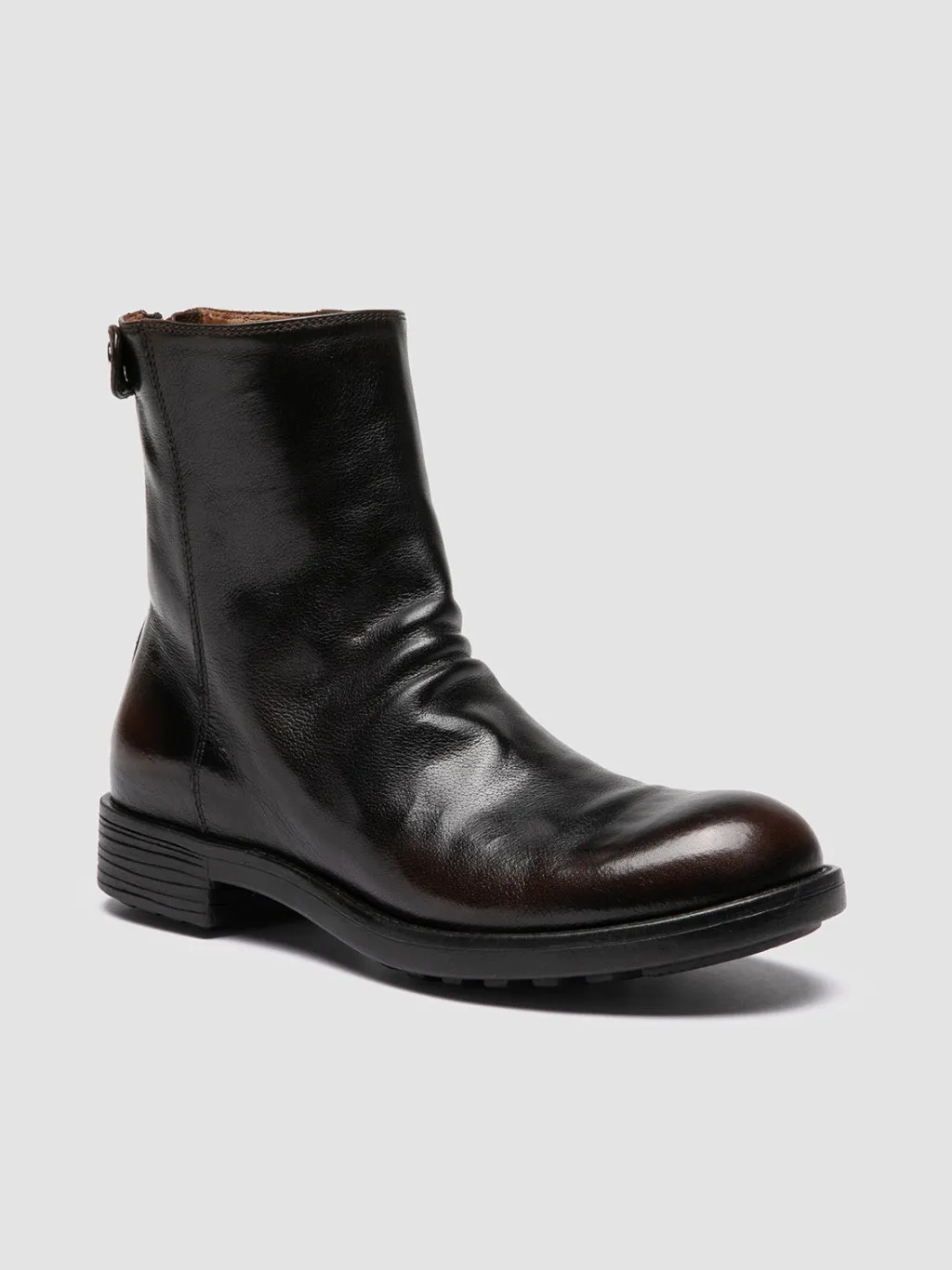 Women Officine Creative SERGEANT 104 - Brown Leather Zipped Boots