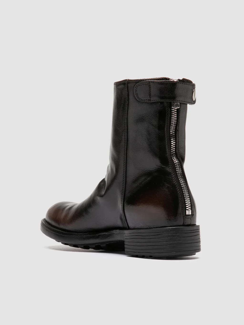 Women Officine Creative SERGEANT 104 - Brown Leather Zipped Boots