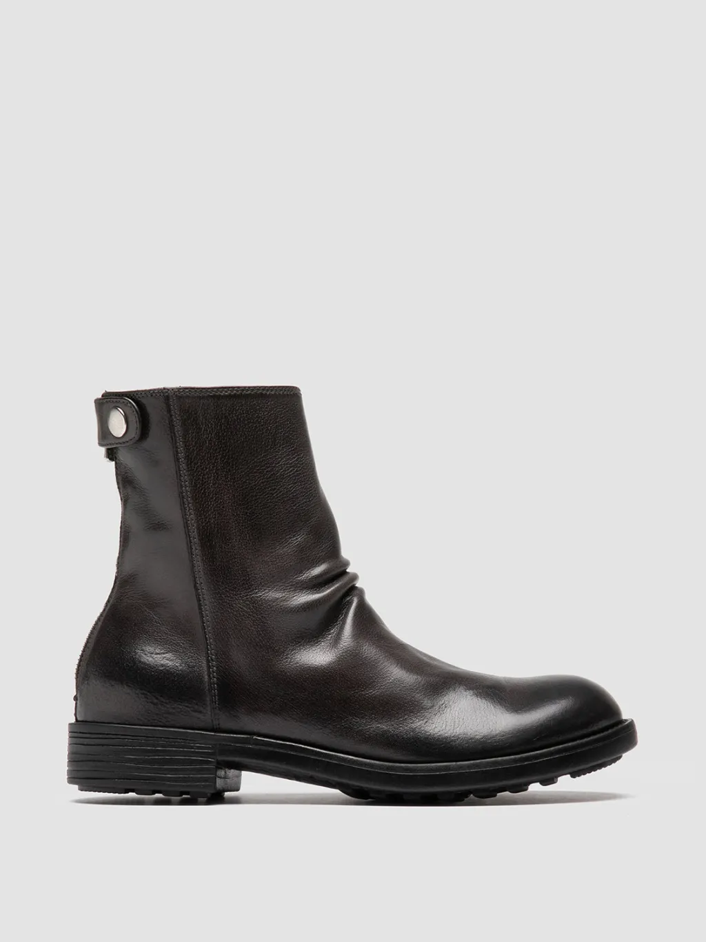 Women Officine Creative SERGEANT 104 - Grey Leather Zipped Boots