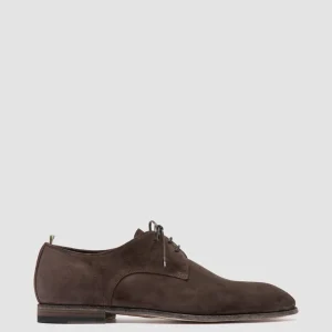 Officine Creative SOLITUDE 002 - Brown Suede Derby Shoes
