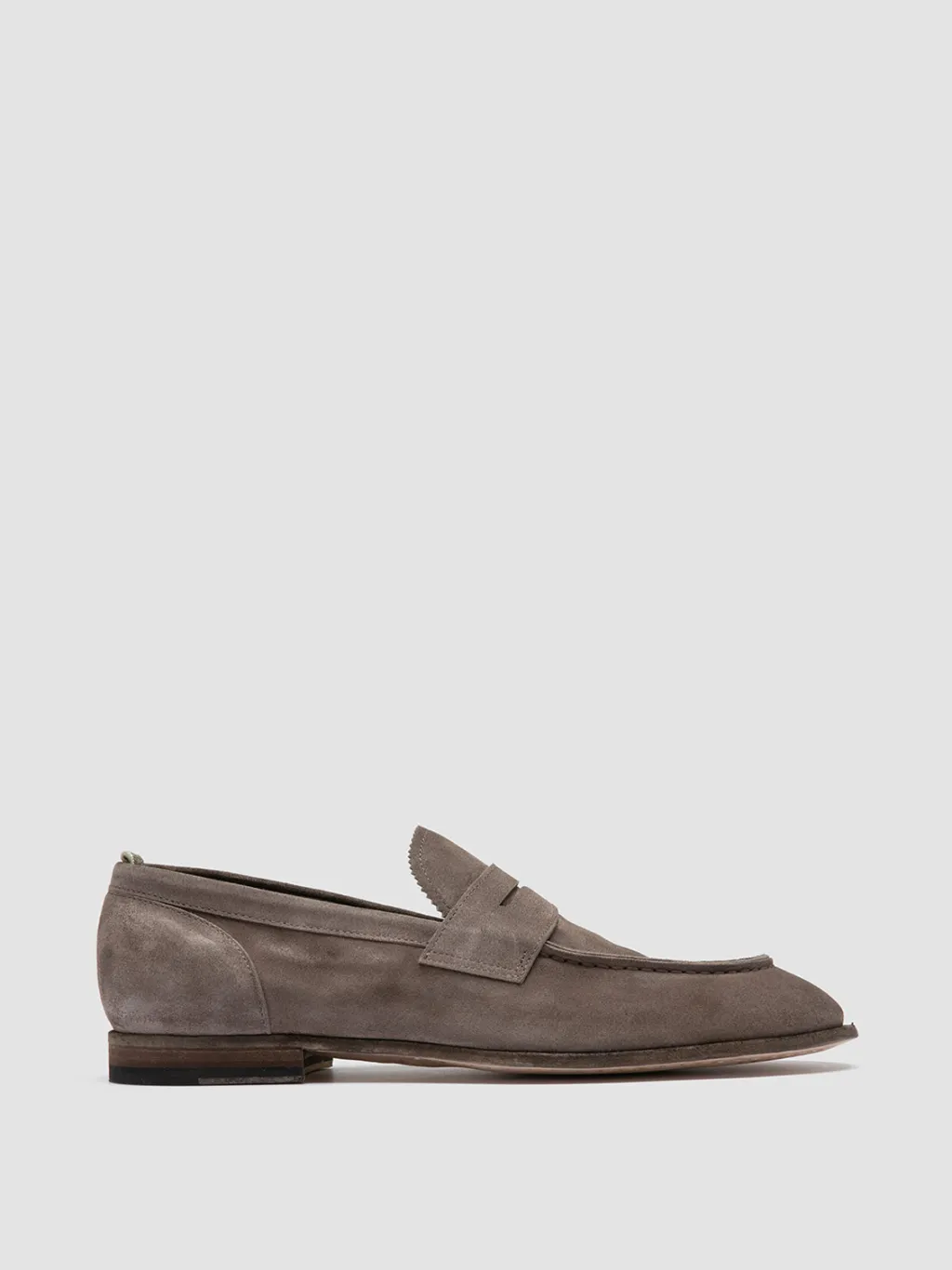Officine Creative SOLITUDE 001 - Taupe Suede Penny Loafers