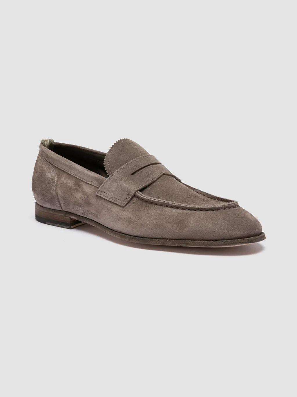 Officine Creative SOLITUDE 001 - Taupe Suede Penny Loafers