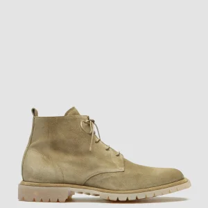 Officine Creative SPECTACULAR 002 - Brown Suede Lace-Up Boots