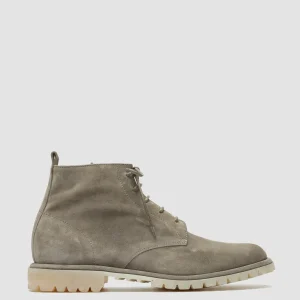 Officine Creative SPECTACULAR 002 - Taupe Suede Lace-Up Boots