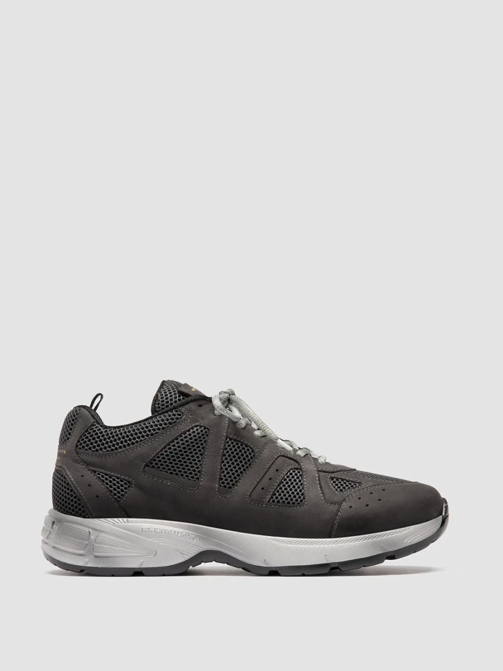 Officine Creative SUPURBIA 001 - Grey Leather And Suede Low Top Sneakers
