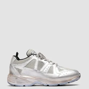 Women Officine Creative SUPURBIA 101 - Metallic Leather & Mesh Low Top Sneakers
