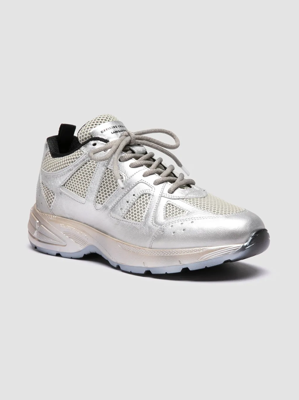 Women Officine Creative SUPURBIA 101 - Metallic Leather & Mesh Low Top Sneakers