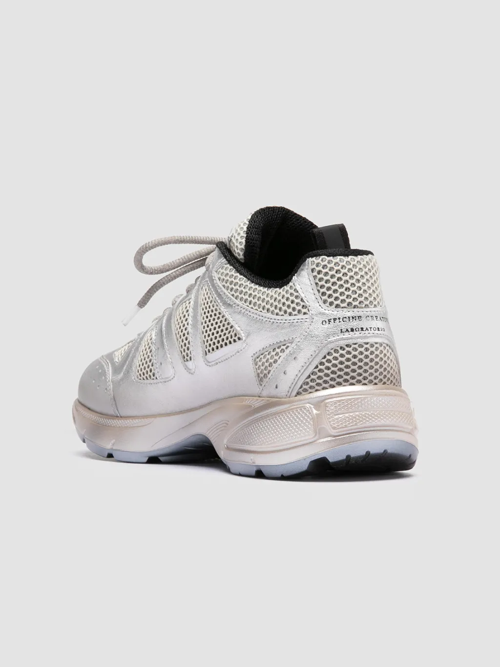 Women Officine Creative SUPURBIA 101 - Metallic Leather & Mesh Low Top Sneakers