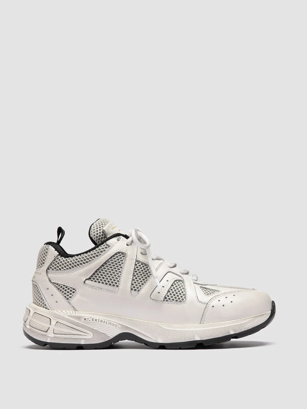 Women Officine Creative SUPURBIA 101 - White Leather & Mesh Low Top Sneakers