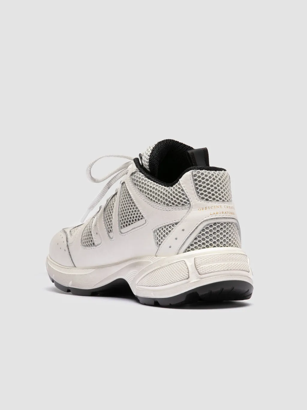 Women Officine Creative SUPURBIA 101 - White Leather & Mesh Low Top Sneakers