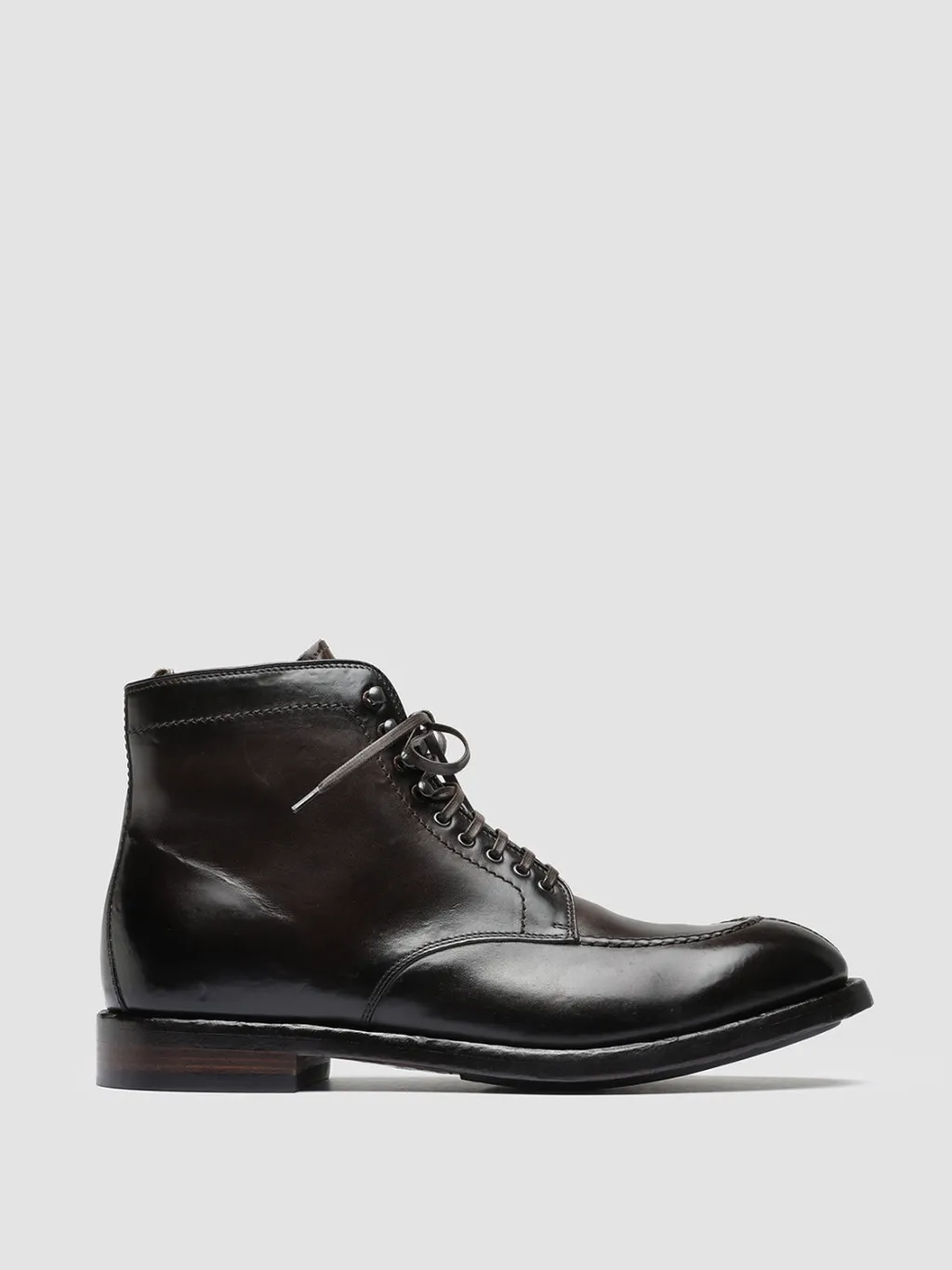 Officine Creative TEMPLE 006 - Brown Leather Ankle Boots