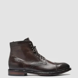 Officine Creative TEMPLE 004 - Brown Leather Ankle Boots