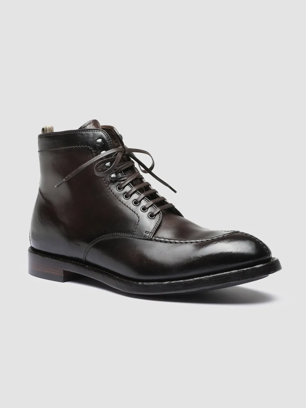 Officine Creative TEMPLE 006 - Brown Leather Ankle Boots