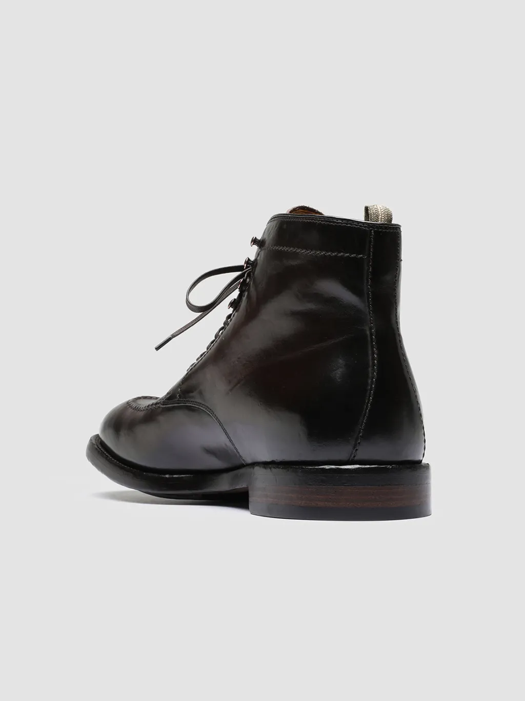 Officine Creative TEMPLE 006 - Brown Leather Ankle Boots