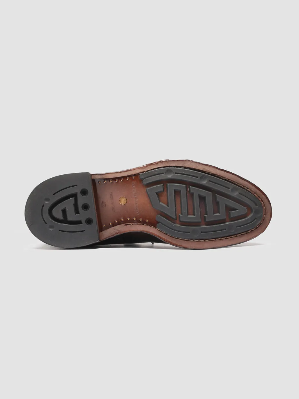 Officine Creative TEMPLE 004 - Brown Leather Ankle Boots