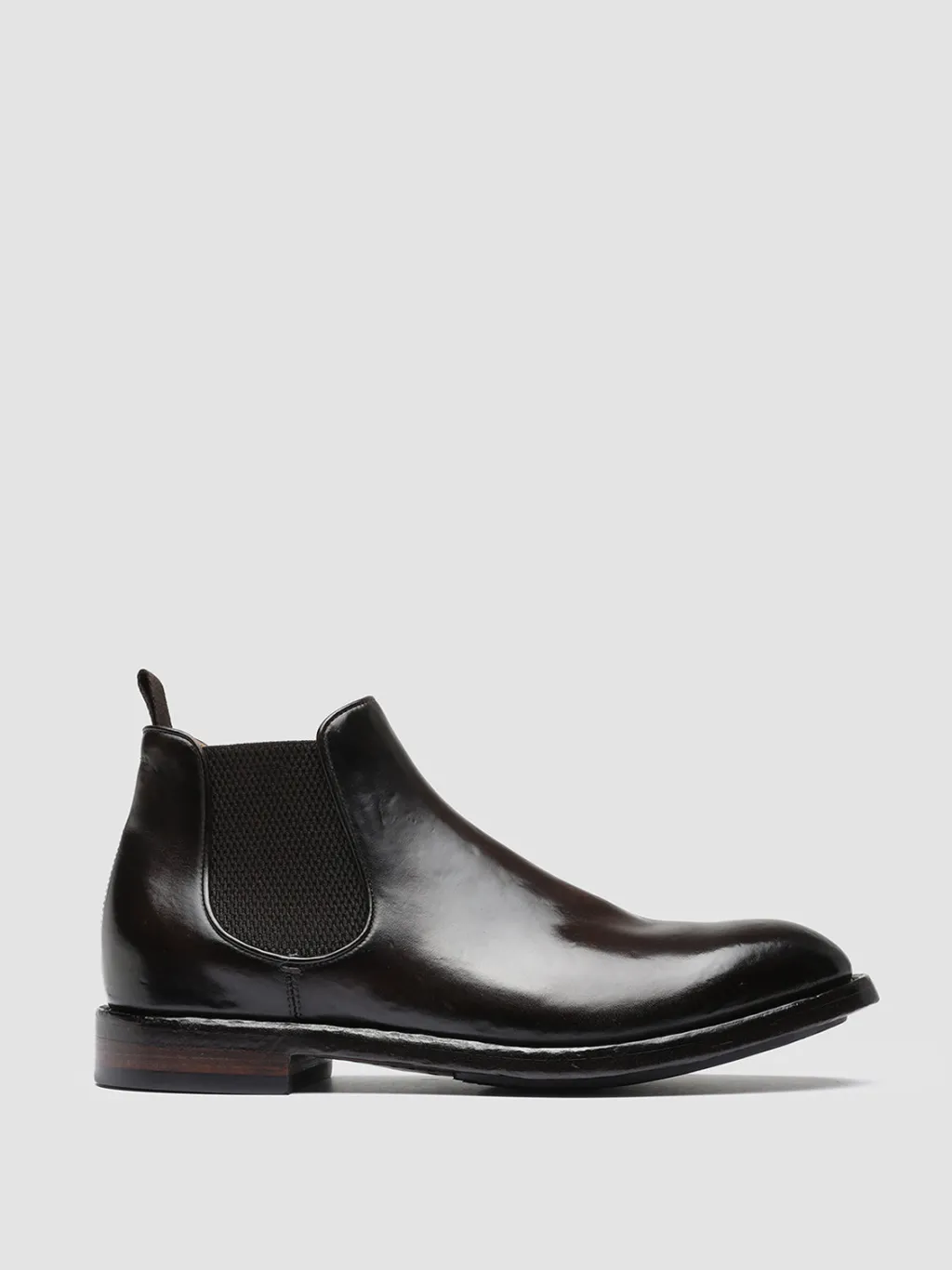 Officine Creative TEMPLE 008 - Brown Leather Chelsea Boots
