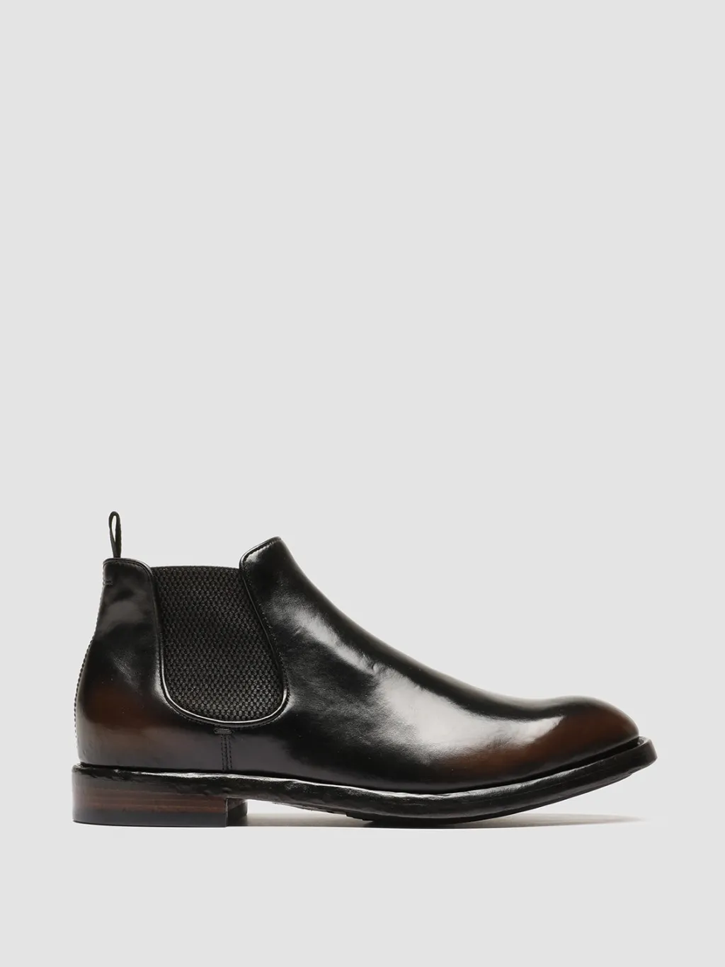 Officine Creative TEMPLE 008 - Brown Leather Chelsea Boots