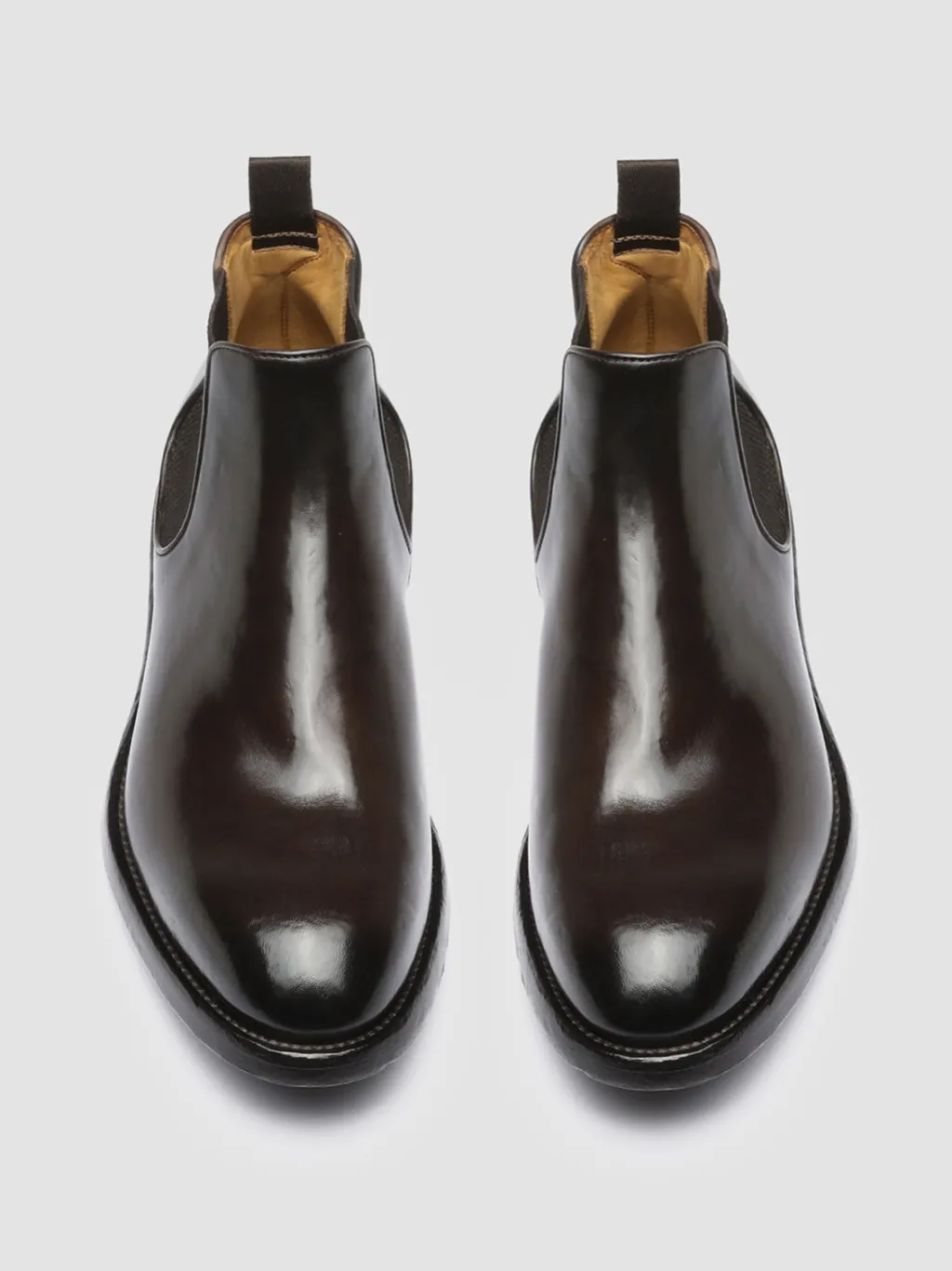 Officine Creative TEMPLE 008 - Brown Leather Chelsea Boots