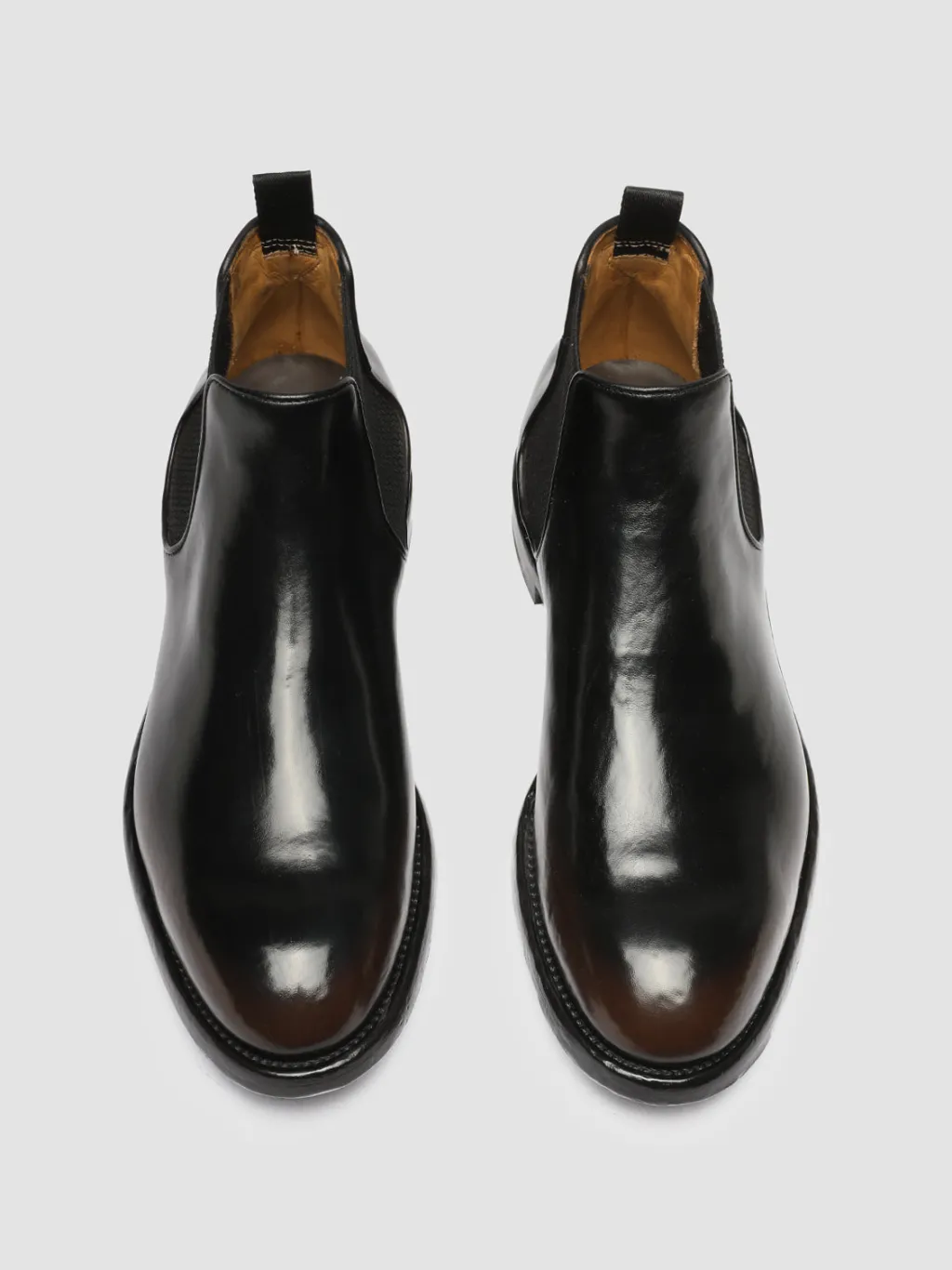 Officine Creative TEMPLE 008 - Brown Leather Chelsea Boots
