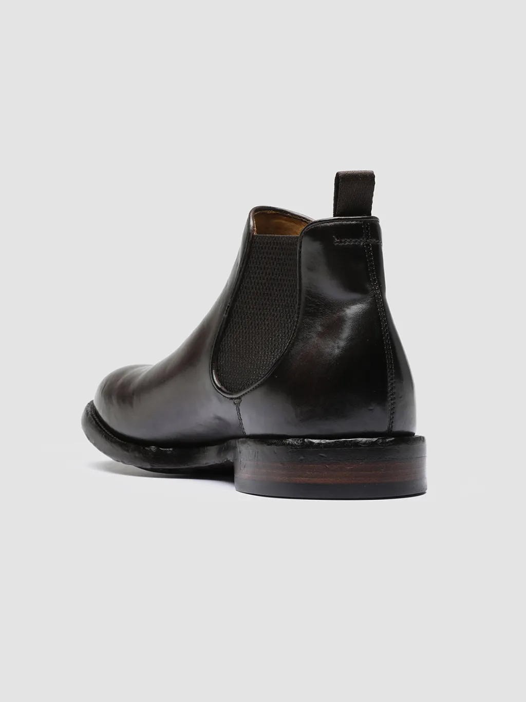 Officine Creative TEMPLE 008 - Brown Leather Chelsea Boots