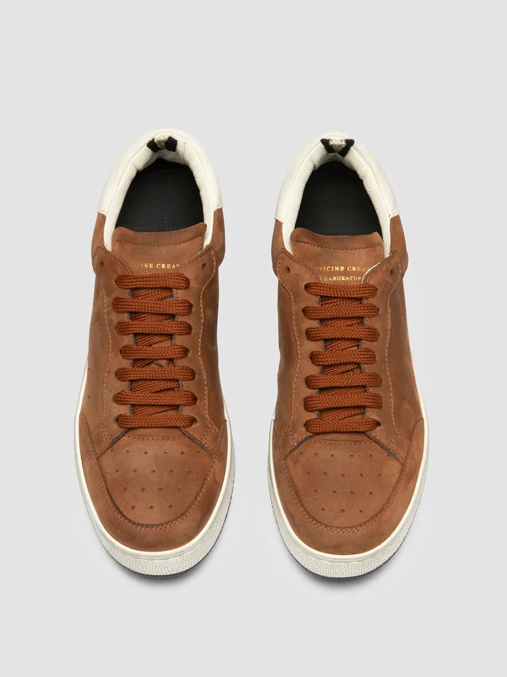 Women Officine Creative THE ANSWER 102 - Brown Nubuck Low Top Sneakers