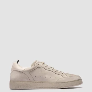 Officine Creative THE ANSWER 005 - Grey Leather And Suede Low Top Sneakers