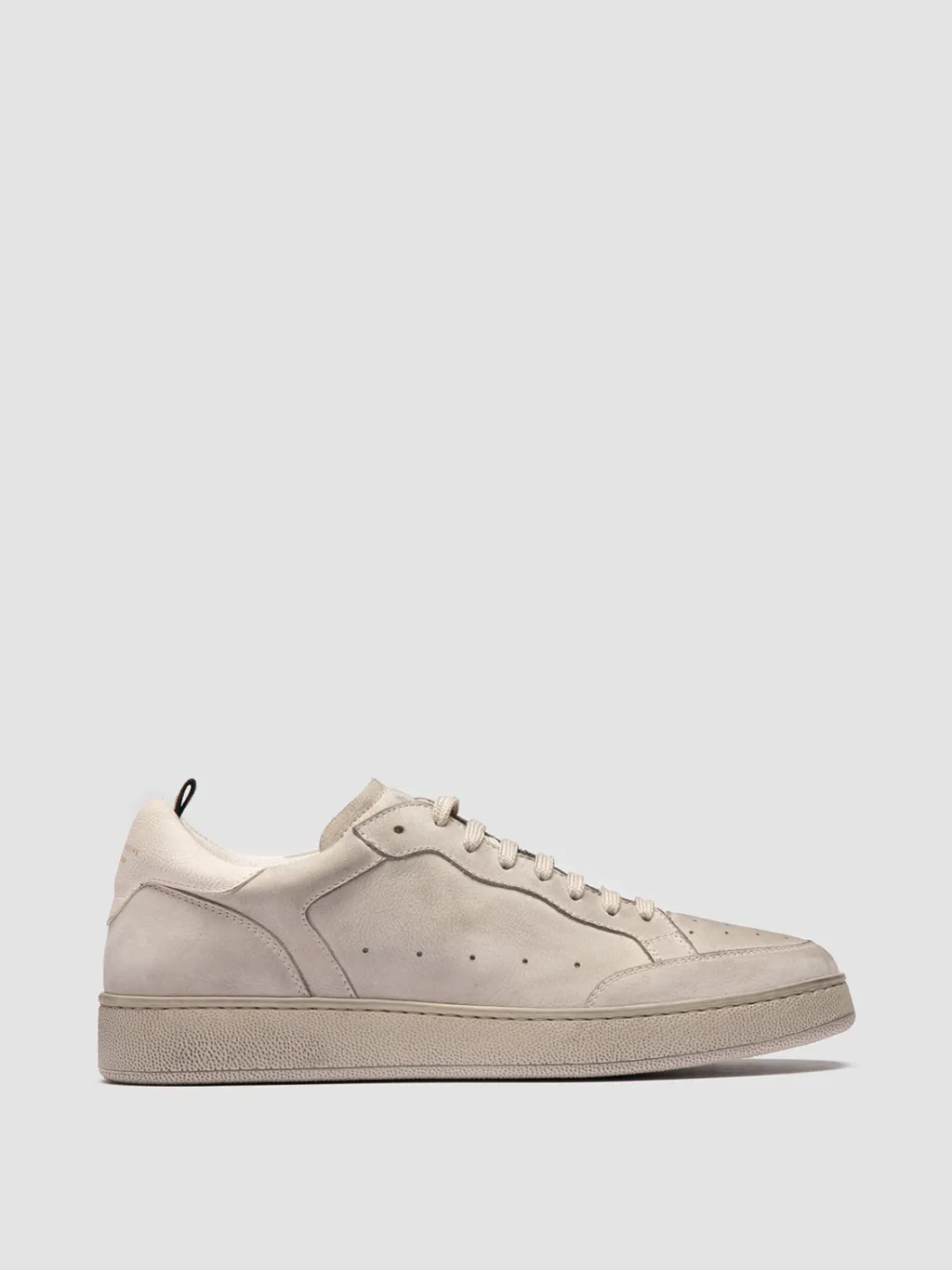 Officine Creative THE ANSWER 005 - Grey Leather And Suede Low Top Sneakers