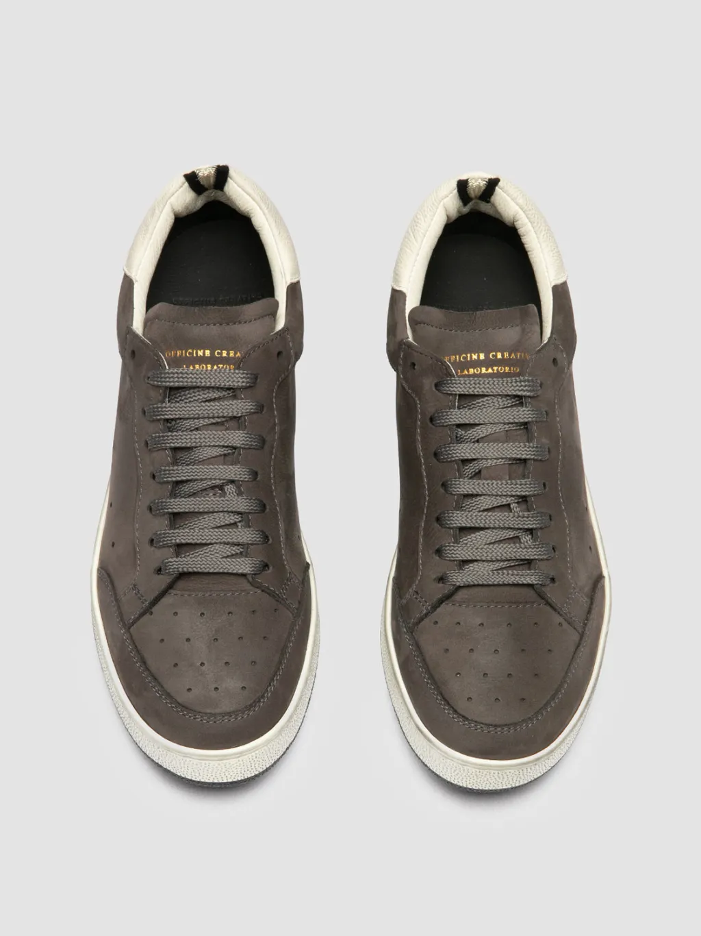 Women Officine Creative THE ANSWER 102 - Grey Nubuck Low Top Sneakers